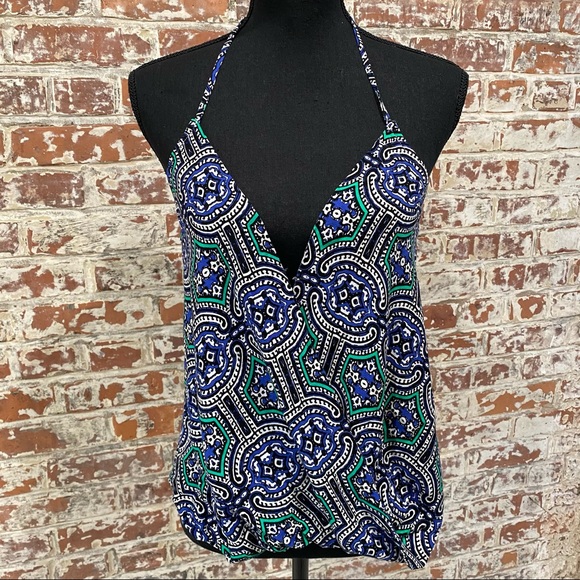 DECKER Mixology Halter Top Plunge Blouse - Picture 8 of 10